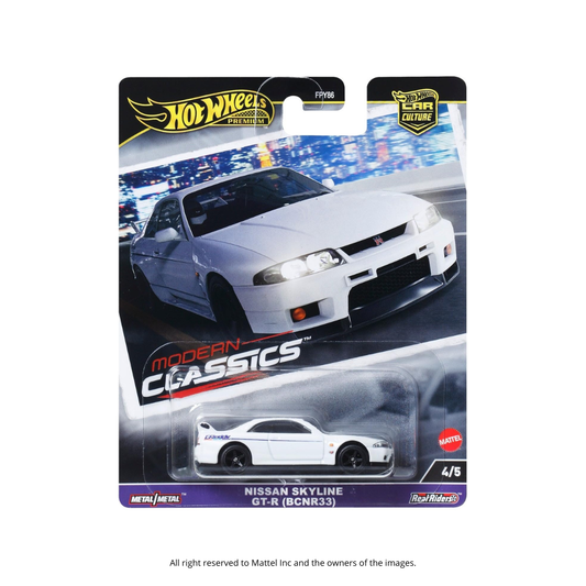 HOT WHEELS Nissan Skyline GT-R (R33) | Modern Classics 1:64