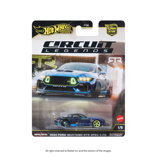 HOT WHEELS '24 Ford Mustang RTR 5-FD | Circuit Legends 1:64