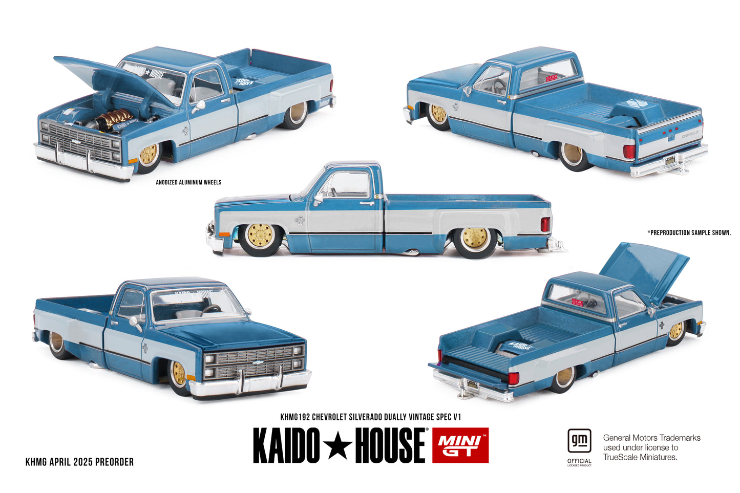 MINI GT Chevrolet Silverado Dually Vintage Spec V1 | KHMG192 Kaido House