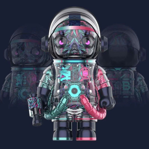 POP MART Space Molly 400% x CLOT Magenta (SUPER LIMITED)