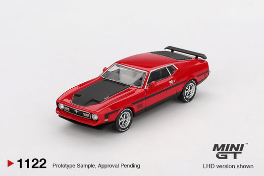 MINI GT Ford Mustang Mach1 1971 Race Red | 1122