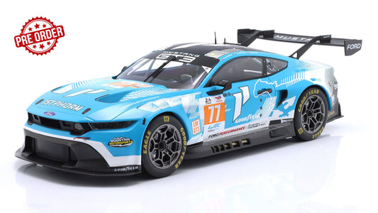 IXO MODELS Ford Mustang GT3 Coyote #77 24h Le Mans 2024 | Barker/Hardwick 1:18 - PRE ORDER