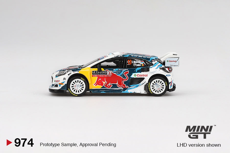 MINI GT Ford Puma Rally #13 M-Sport Ford WRT 2024 Rally Monte Carlo | 974