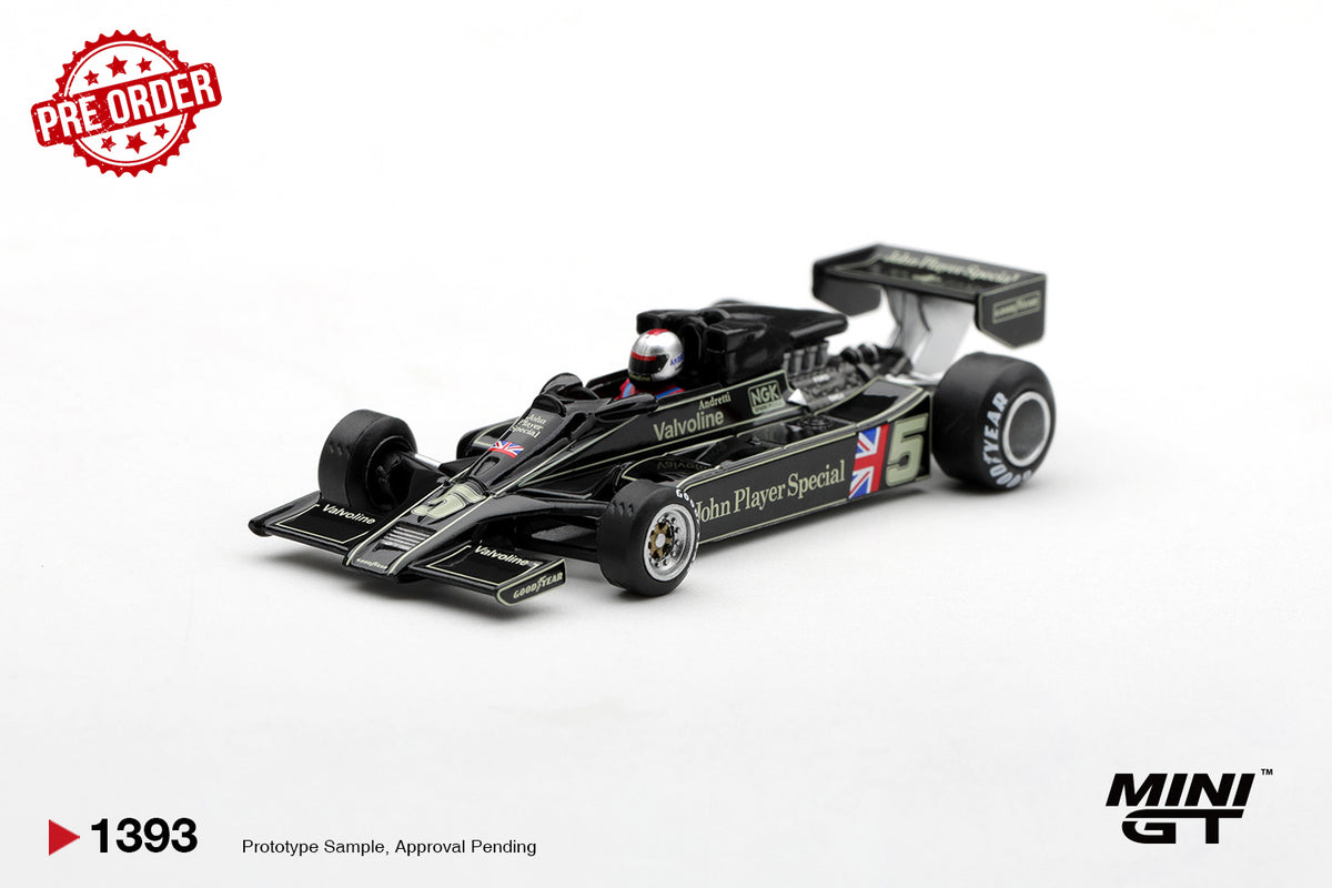 MINI GT Lotus 78 #5 Mario Andretti 1977 US GP West Winner | 1393 - PRE ORDER