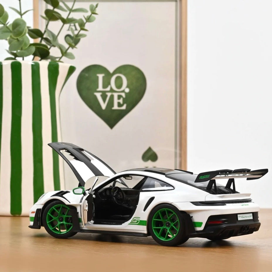 NOREV Porsche 911 GT3 RS 2022 White/Python Green | 1:18