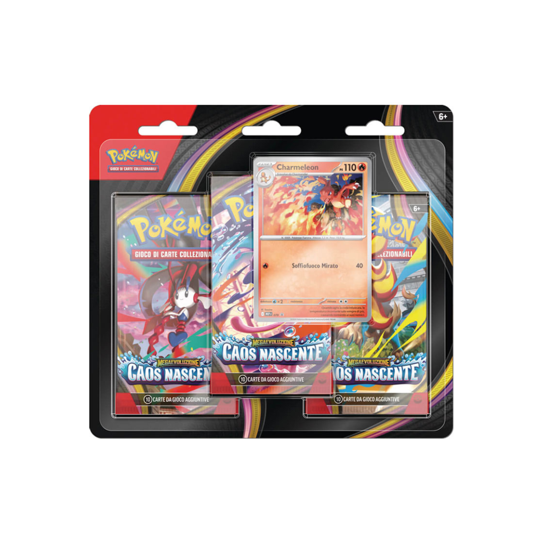 POKEMON Megaevoluzione Caos Nascente | Blister 3 Buste (ITA) - IN ARRIVO