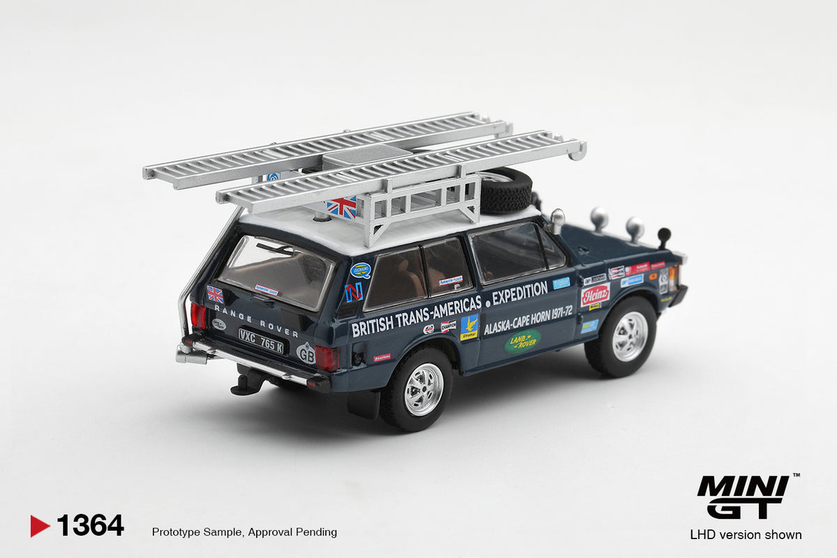 MINI GT Range Rover 1971 British Trans-Americas Expedition (VXC-765K)  | 1364 - PRE ORDER