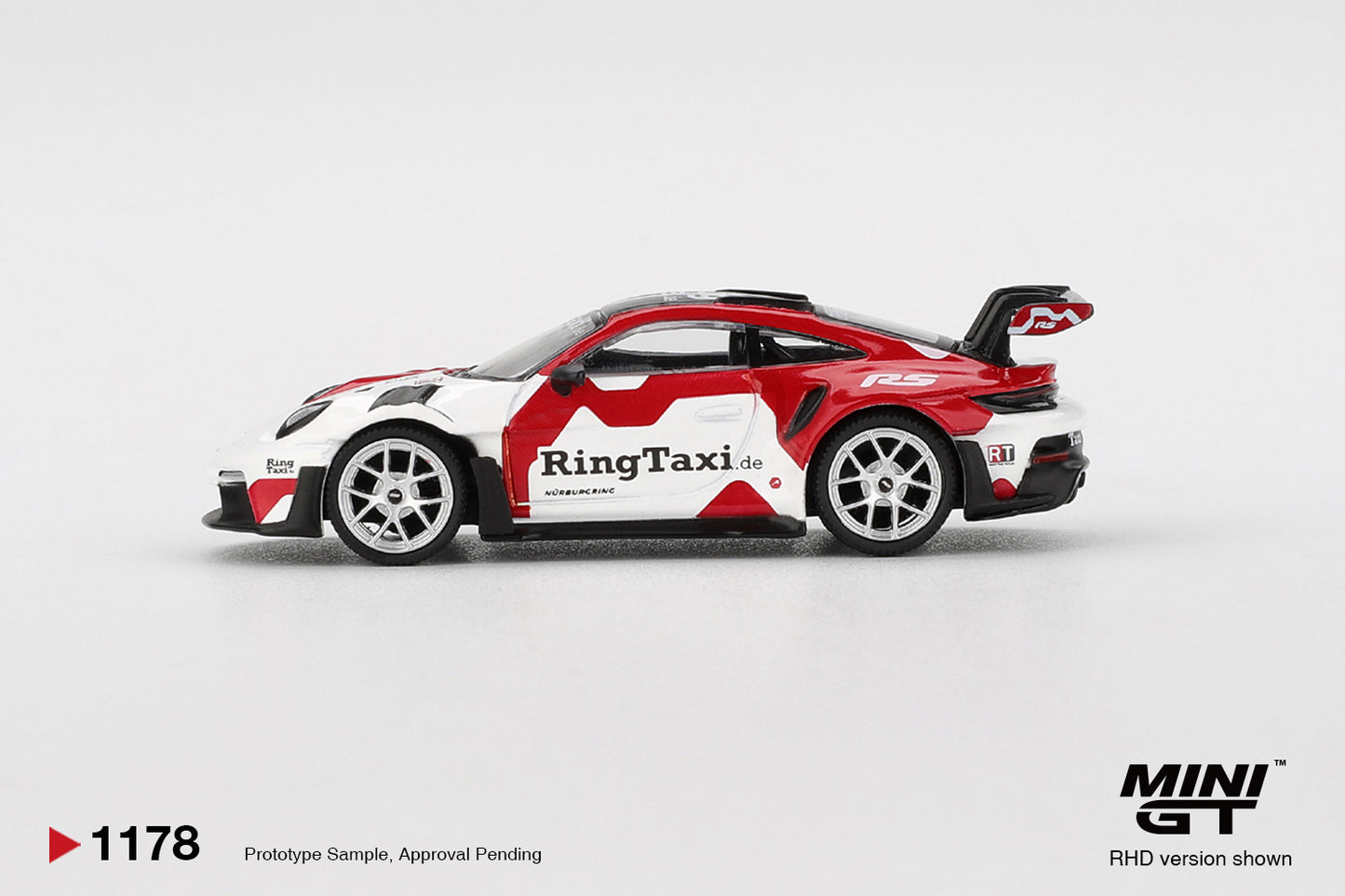 MINI GT Porsche 911 (992) GT3 RS Weissach Ring Taxi | 1178 - PRE ORDER