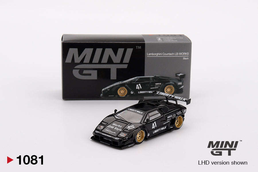 MINI GT Lamborghini Countach LB-Works Black | 1081