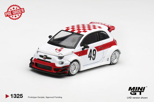 MINI GT Abarth 595 LB-Works x Abas Works 1000 TC Tribute | 1325 - PRE ORDER
