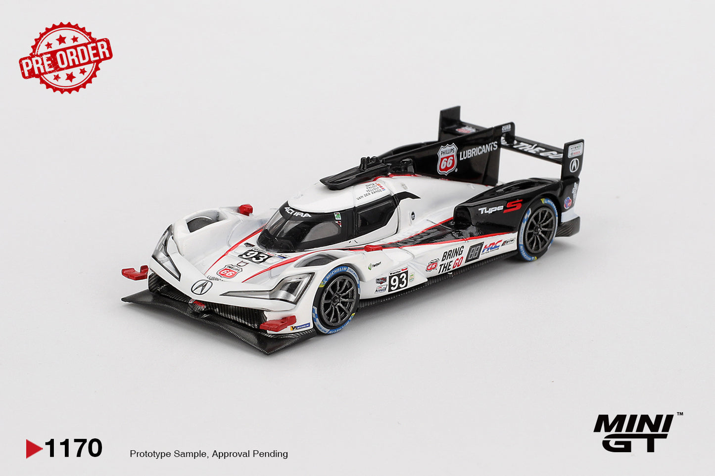 MINI GT Acura ARX-06 GTP #93 Acura Meyer Shank Racing 2025 IMSA Daytona 24 Hrs | 1170 - PRE ORDER
