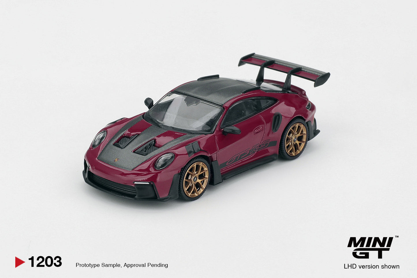 MINI GT Porsche 911 (992.1) Rubystone Red (4x Set) | 1235 - PRE ORDER