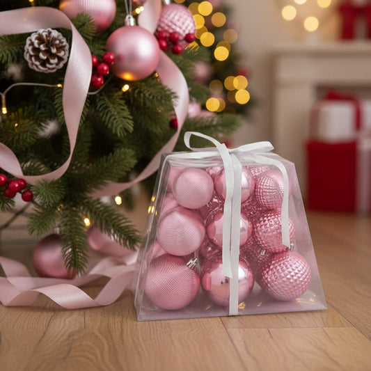 Set 18 Palline Rosa | Luxury Box