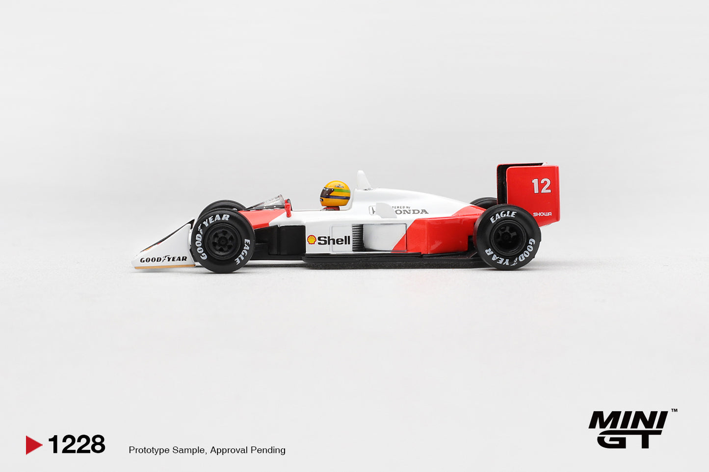 MINI GT McLaren MP4/4 #12 Ayrton Senna 1988 (Canadian GP Winner) | 1228 - PRE ORDER