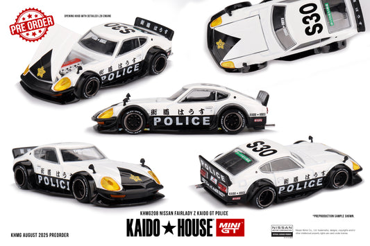 MINI GT Nissan Fairlady Z Kaido GT Police | KHMG208 Kaido House - PRE ORDER