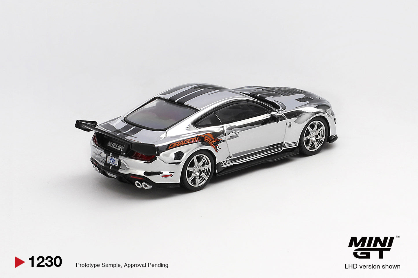 MINI GT Shelby GT500 Dragon Snake Concept (Chrome Silver) | 1230 - PRE ORDER