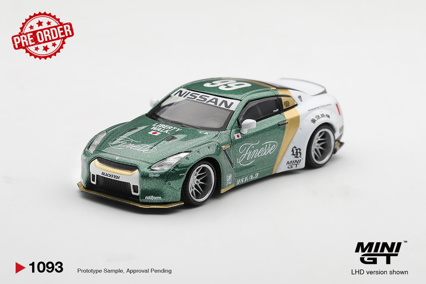 MINI GT Nissan GT-R (R35) LB Works Type 1 Custom Ducktail Auto Finesse | 1093 - PRE ORDER