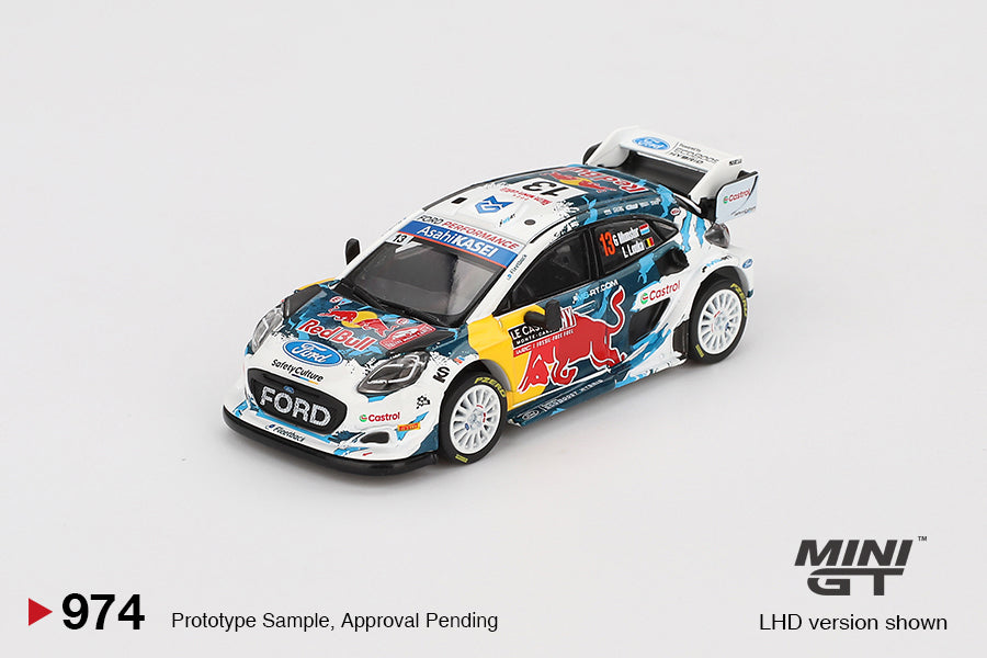 MINI GT Ford Puma Rally #13 M-Sport Ford WRT 2024 Rally Monte Carlo | 974
