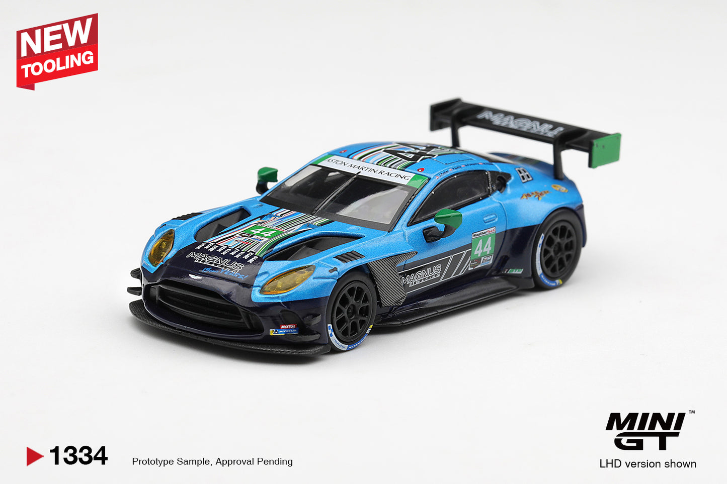 MINI GT Aston Martin Vantage GT3 Evo #44 Magnus Racing 2025 IMSA Daytona 24 Hrs | 1334 - PRE ORDER