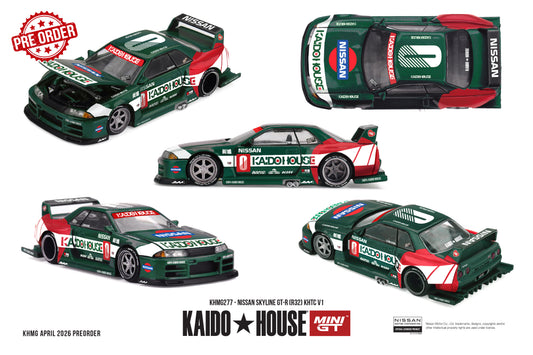 MINI GT Nissan Skyline GT-R (R32) KHTC V1 | KHMG277 Kaido House - PRE ORDER