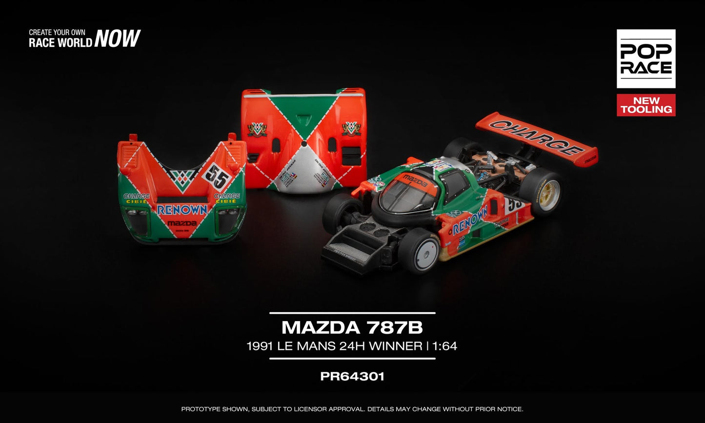 POP RACE Mazda 787B Team Mazdaspeed #55 24h Le Mans 1991 | 1:64