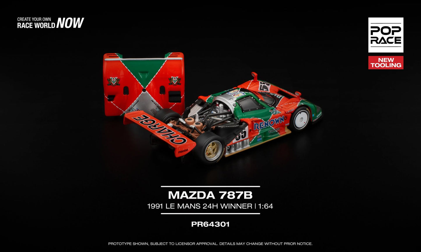 POP RACE Mazda 787B Team Mazdaspeed #55 24h Le Mans 1991 | 1:64