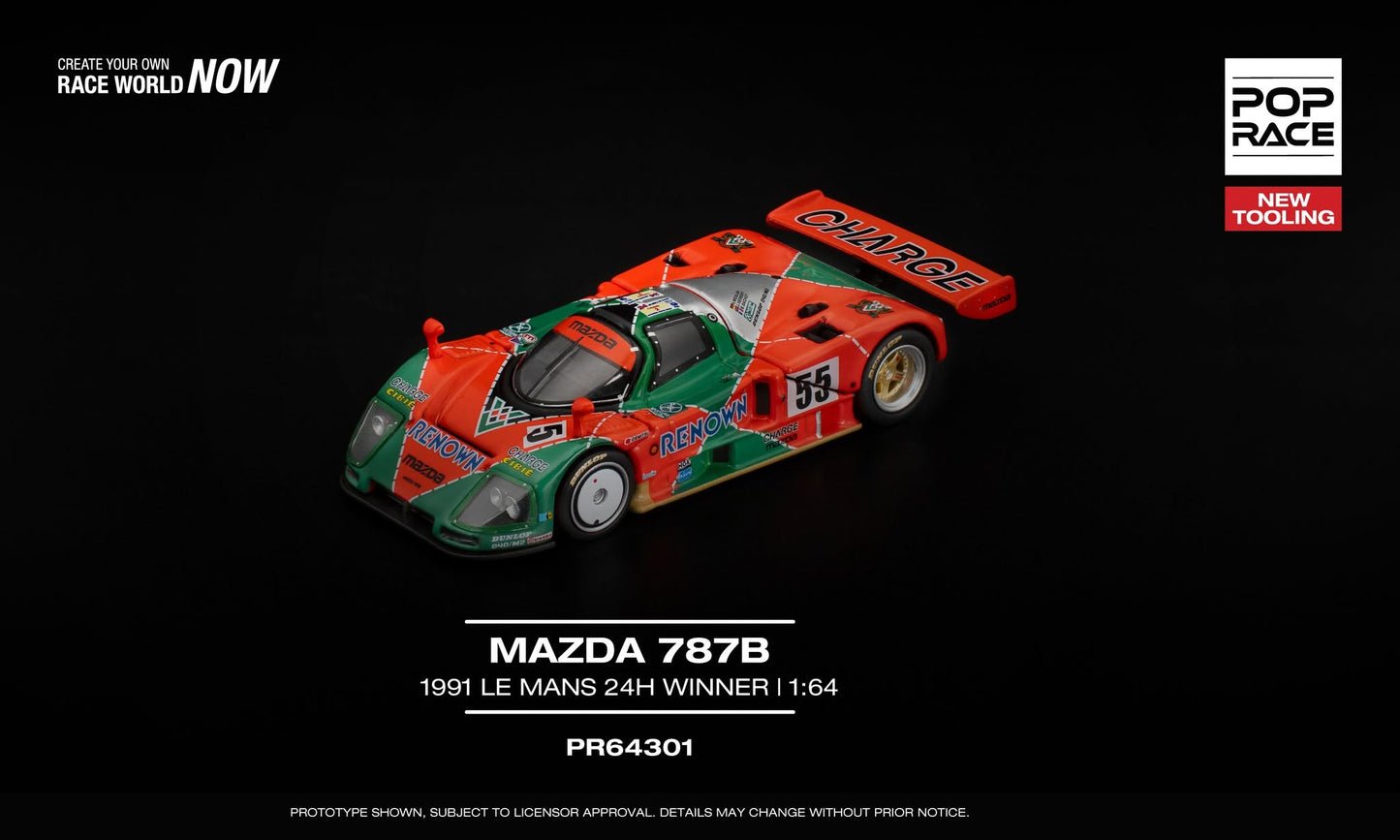 POP RACE Mazda 787B Team Mazdaspeed #55 24h Le Mans 1991 | 1:64