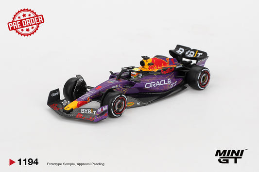 MINI GT Oracle Red Bull Racing RB19 #1 Max Verstappen 2023 F1 2023 Las Vegas GP Winner | 1194 - PRE ORDER