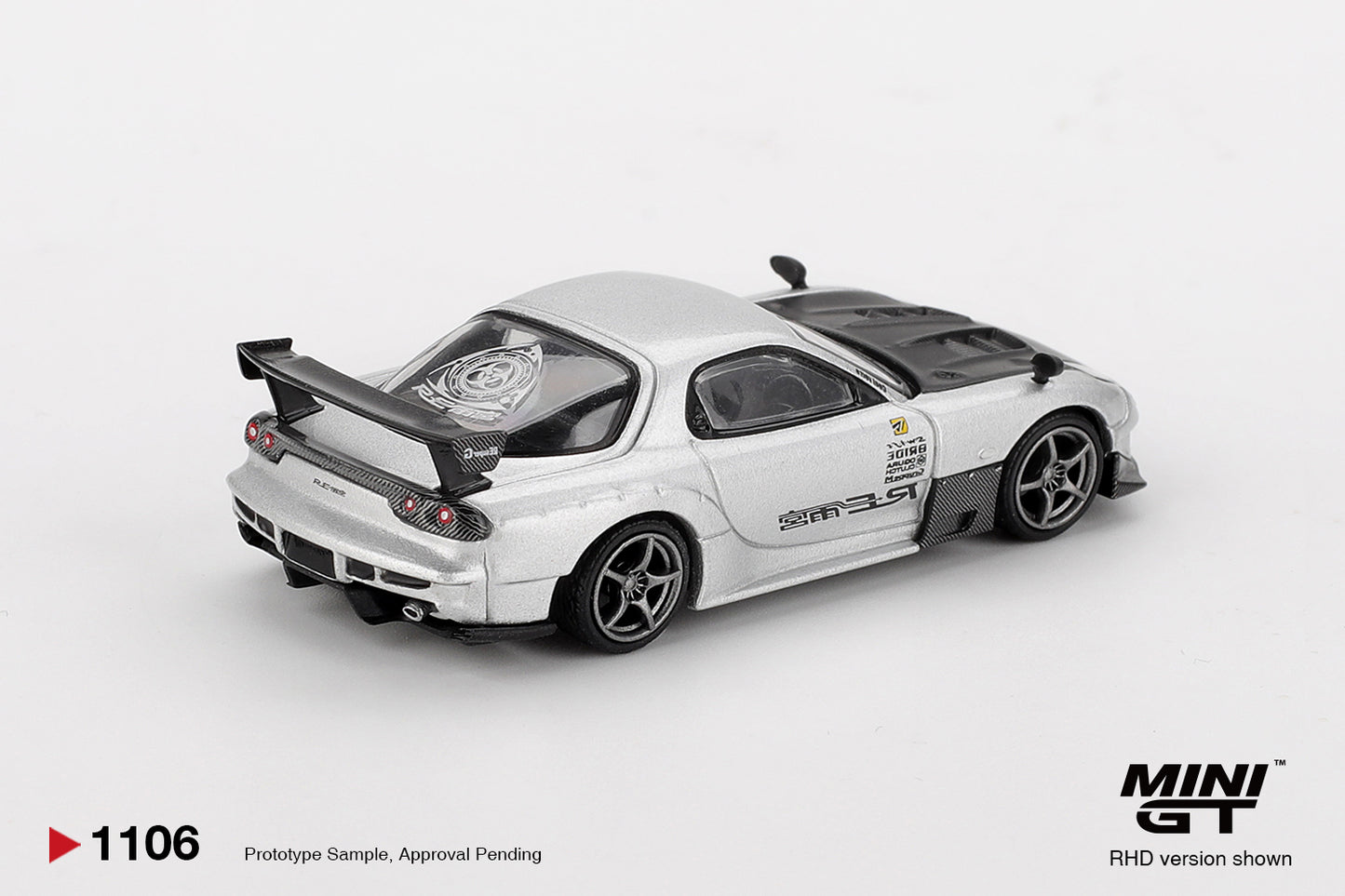 MINI GT Mazda RX-7 RE-Amemiya Silver Metallic | 1106