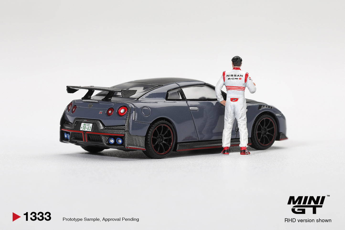 MINI GT Nissan GT-R Nismo 2024 Tsukuba Production Car Lap Record W/ Matsuda Figure | 1333 - PRE ORDER