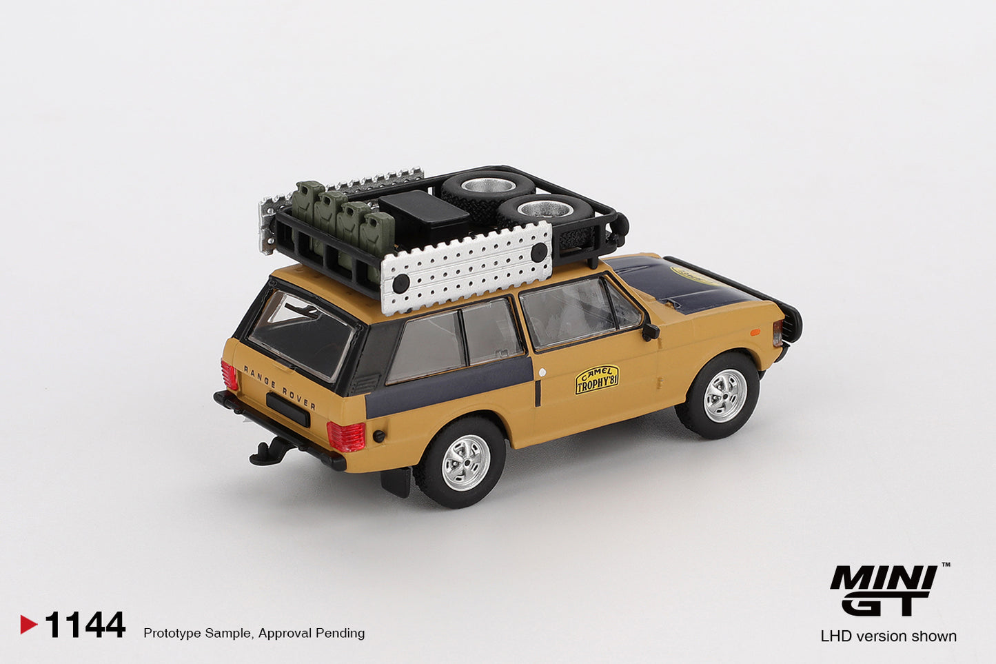 MINI GT Range Rover 1981 Camel Trophy Sumatra C.Swoboda & K.Mentel Winner | 1144 - PRE ORDER