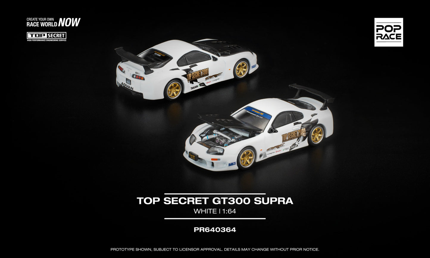 POP RACE Toyota Supra MKIV (A80) GT300 Top Secret 2023 | 1:64 - PRE ORDER