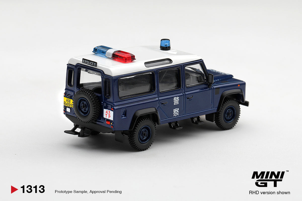 MINI GT Land Rover Defender 110 Royal HK Police Tai Po District HK Exclusive | 1313 - PRE ORDER