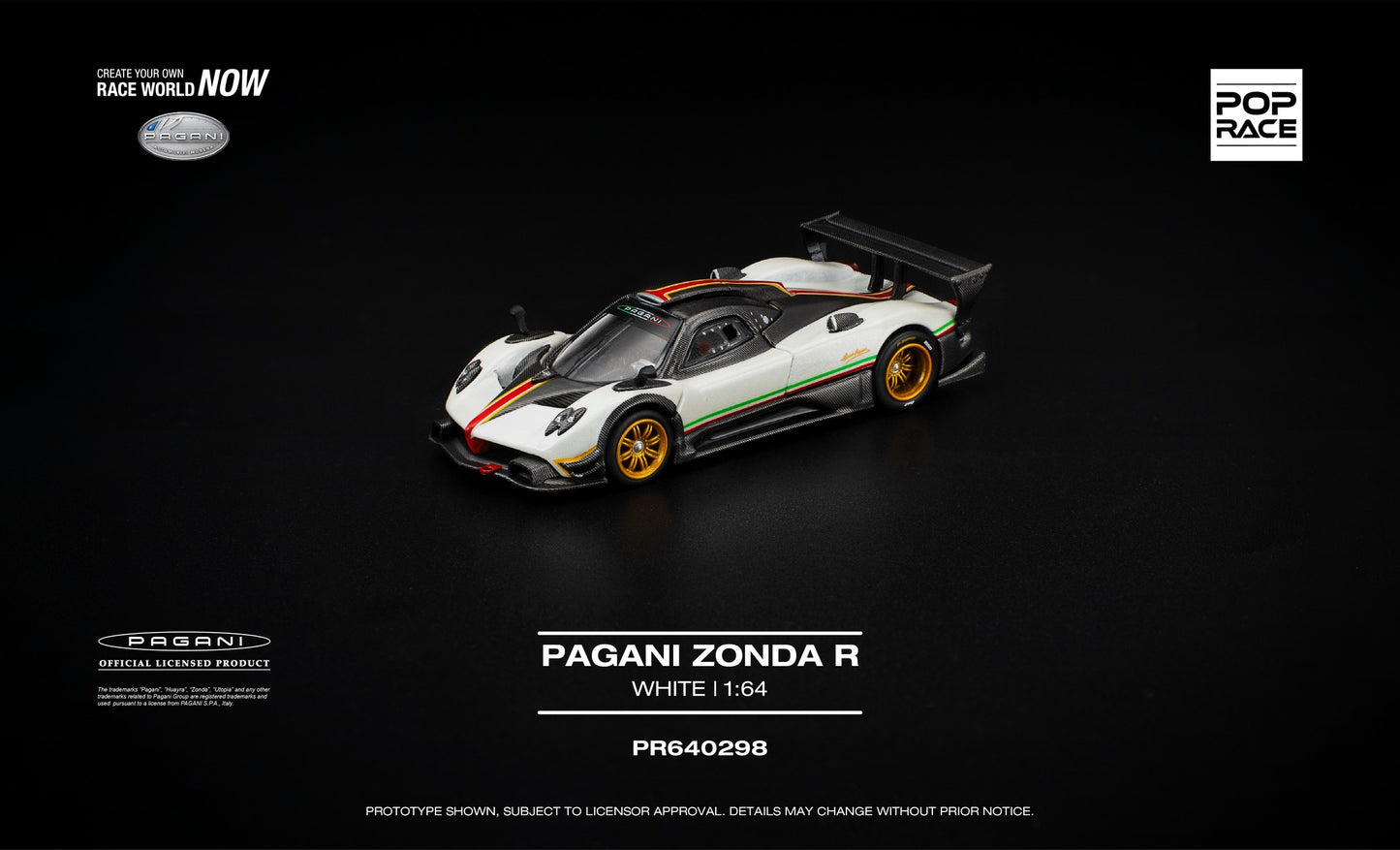 POP RACE Pagani Zonda R 2009 | 1:64 - PRE ORDER