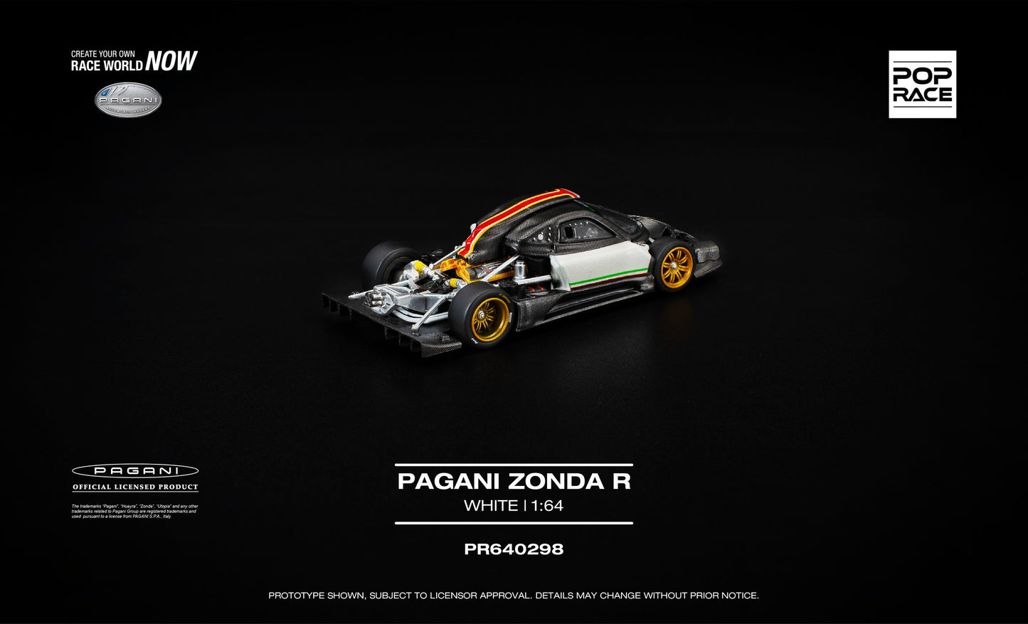 POP RACE Pagani Zonda R 2009 | 1:64 - PRE ORDER