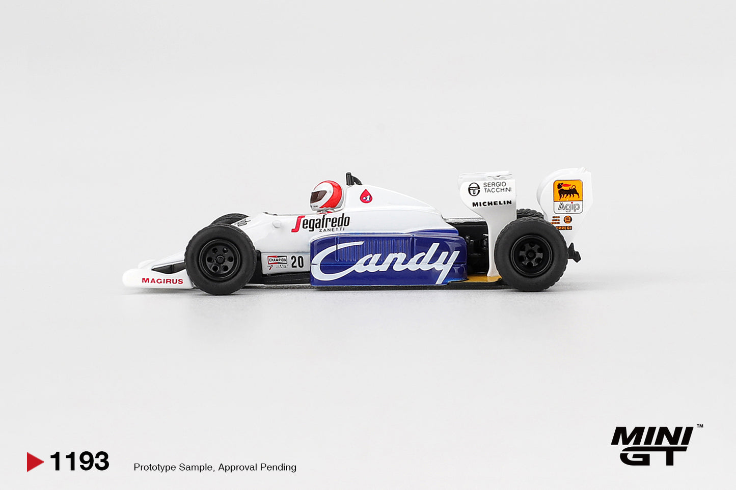 MINI GT Toleman TG184 #20 Johnny Cecotto 1984 Monaco Grand Prix | 1193