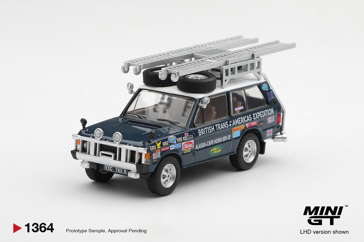 MINI GT Range Rover 1971 British Trans-Americas Expedition (VXC-765K)  | 1364 - PRE ORDER