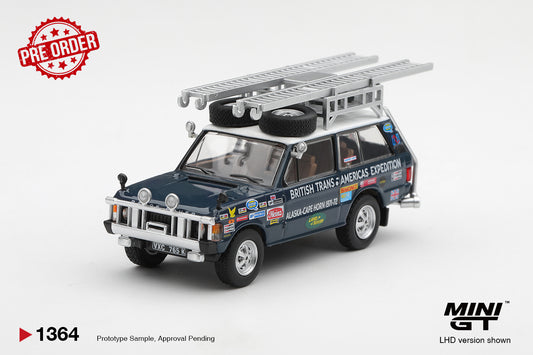 MINI GT Range Rover 1971 British Trans-Americas Expedition (VXC-765K)  | 1364 - PRE ORDER