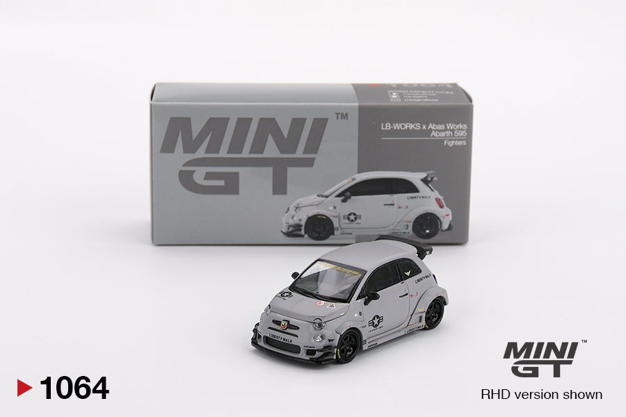 MINI GT Abarth 595 LB-Works x Abas Works Fighters | 1064