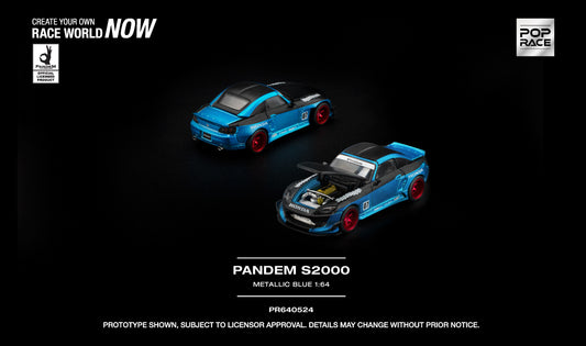POP RACE Honda S2000 Pandem #07 Racing 2001 | 1:64 - PRE ORDER