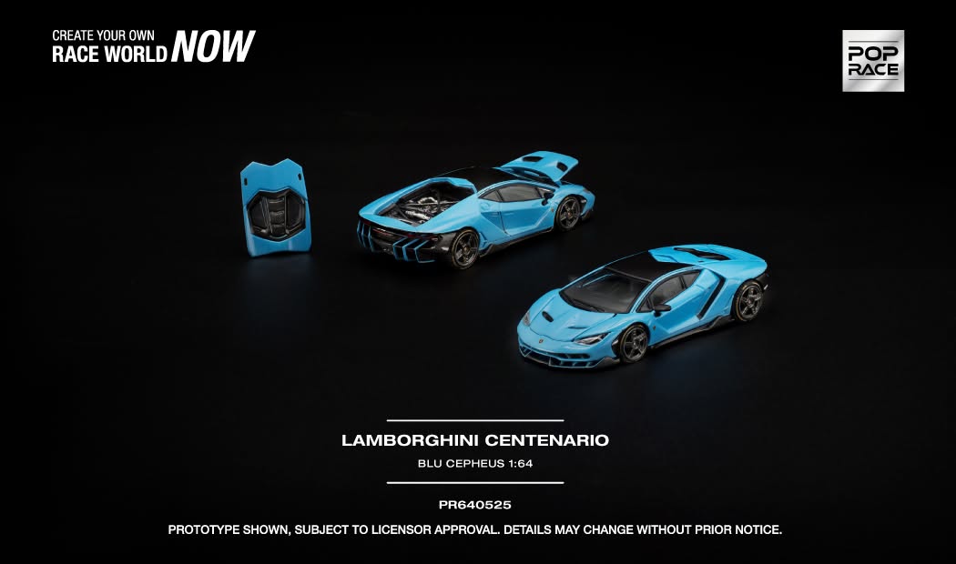 POP RACE Lamborghini Centenario 2016 | 1:64 - PRE ORDER