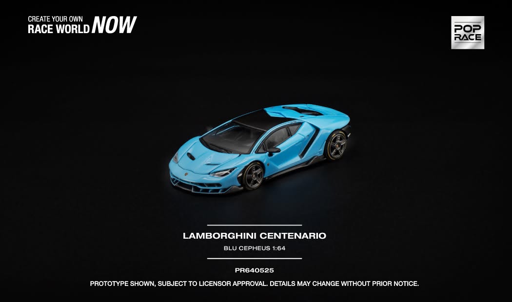 POP RACE Lamborghini Centenario 2016 | 1:64 - PRE ORDER