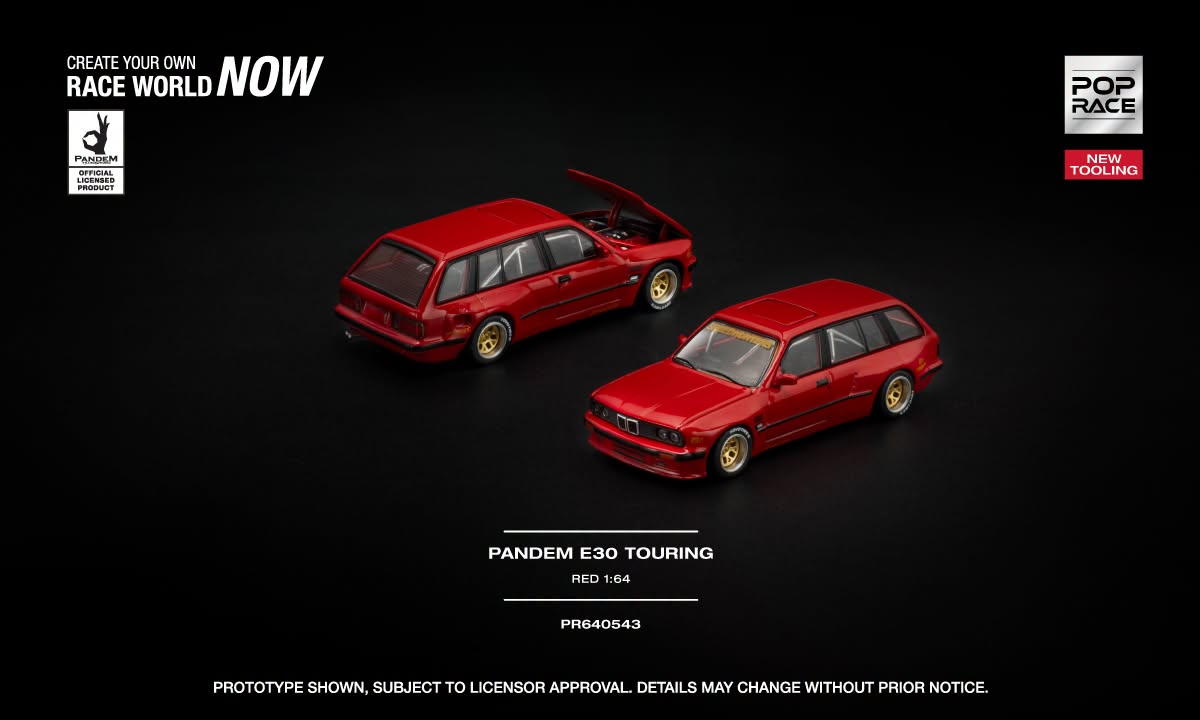 POP RACE BMW M3 Touring (E30) Pandem 1991 | 1:64 - PRE ORDER