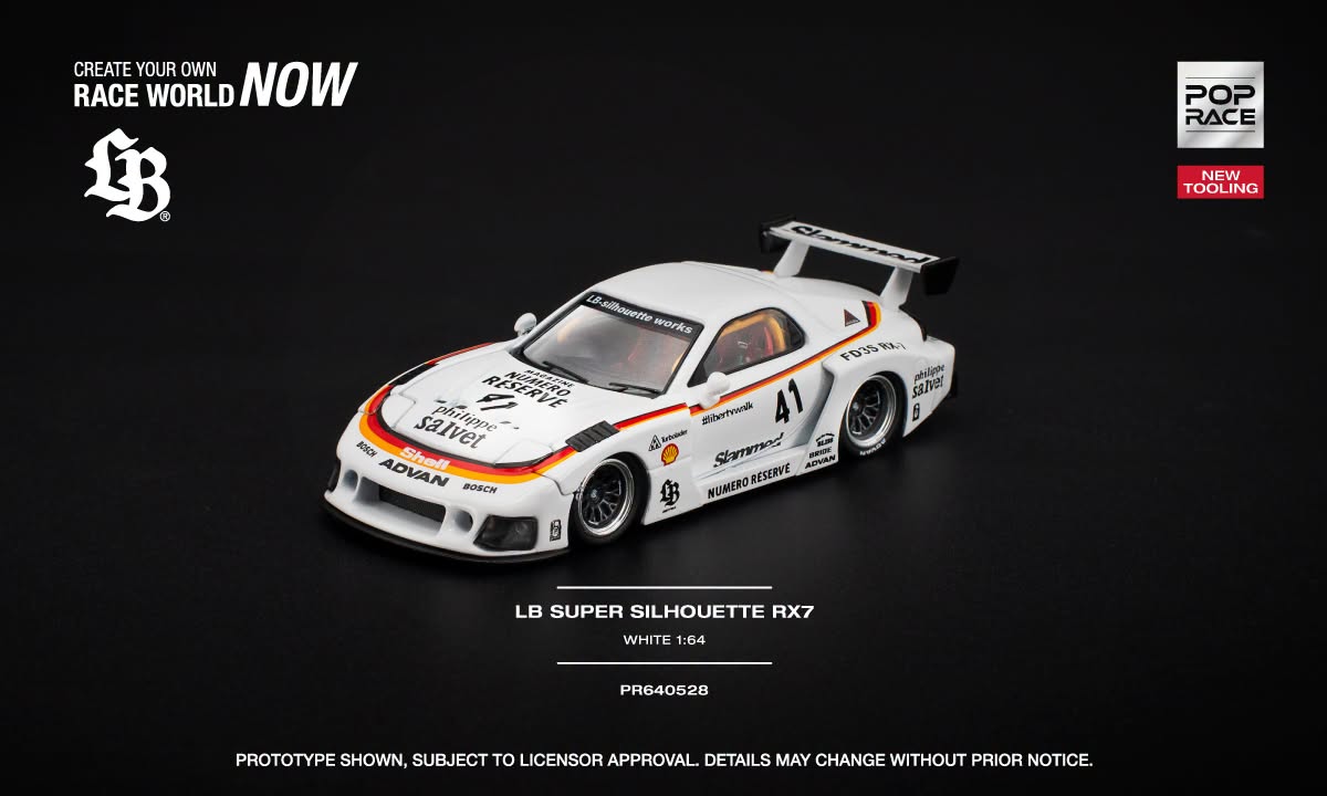 POP RACE Mazda RX7 LB Works #41 Super Silhouette 2006 | 1:64 - PRE ORDER