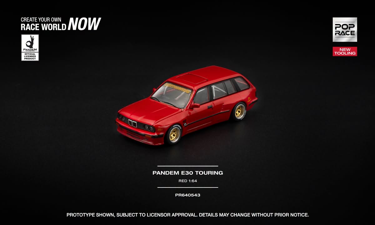 POP RACE BMW M3 Touring (E30) Pandem 1991 | 1:64 - PRE ORDER