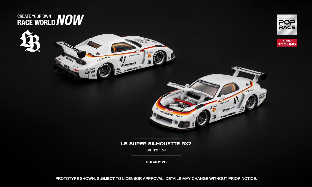 POP RACE Mazda RX7 LB Works #41 Super Silhouette 2006 | 1:64 - PRE ORDER