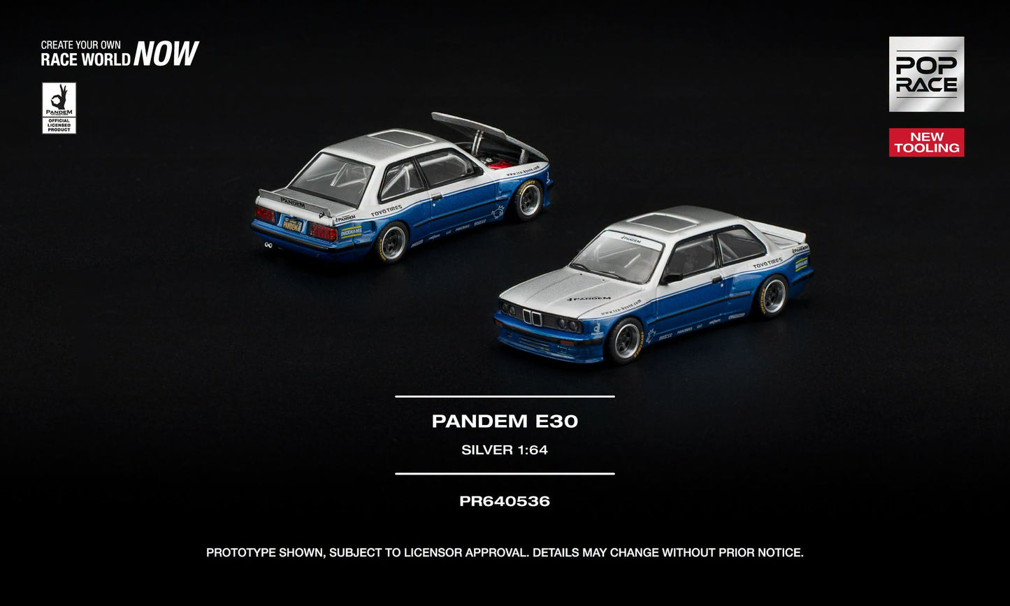 POP RACE BMW M3 (E30) Pandem 1989 | 1:64 - PRE ORDER