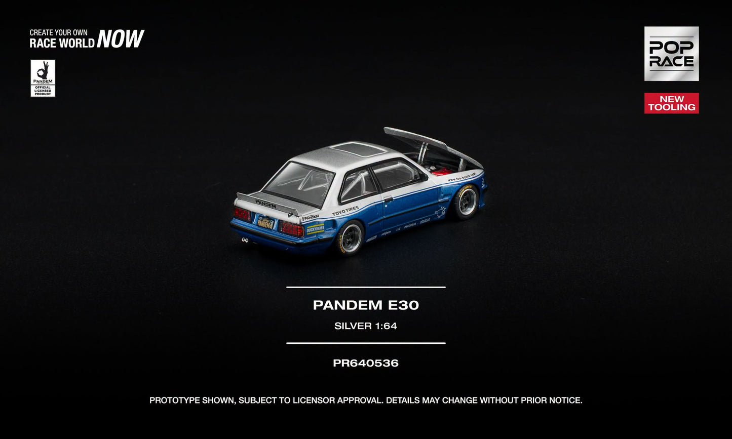 POP RACE BMW M3 (E30) Pandem 1989 | 1:64 - PRE ORDER