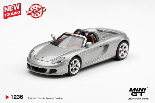MINI GT Porsche Carrera GT - GT Silver | 1236 - PRE ORDER