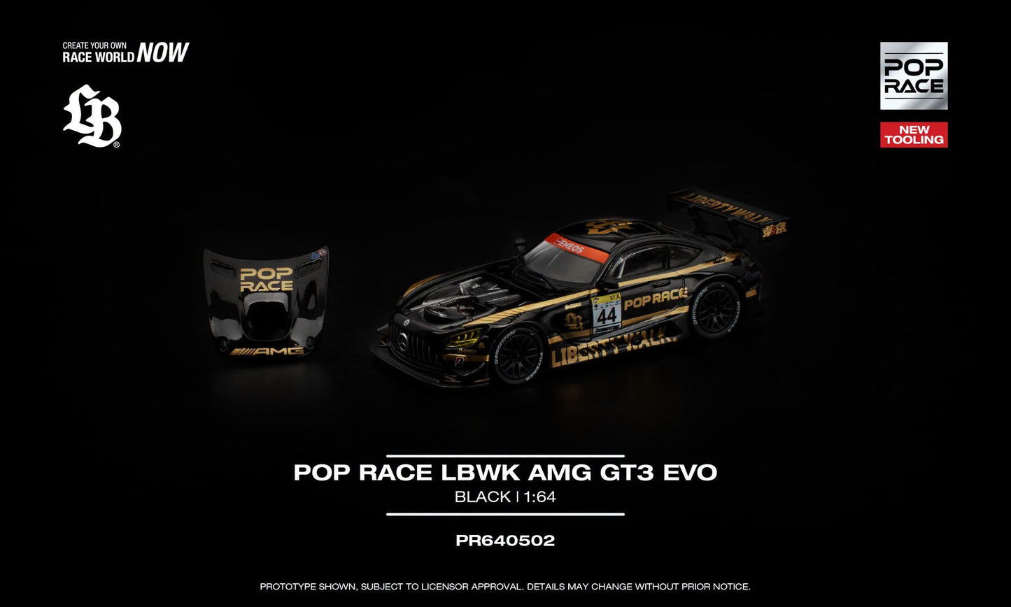 POP RACE Mercedes-Benz AMG GT3 EVO LBWK #4 Libery Walk 2026  | 1:64 - PRE ORDER